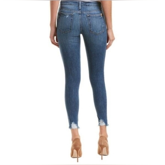 Joe's Jeans Ripped Distressed Skinny Fit Ankle Shark Bite Hem Jens Size 28 - Picture 7 of 16